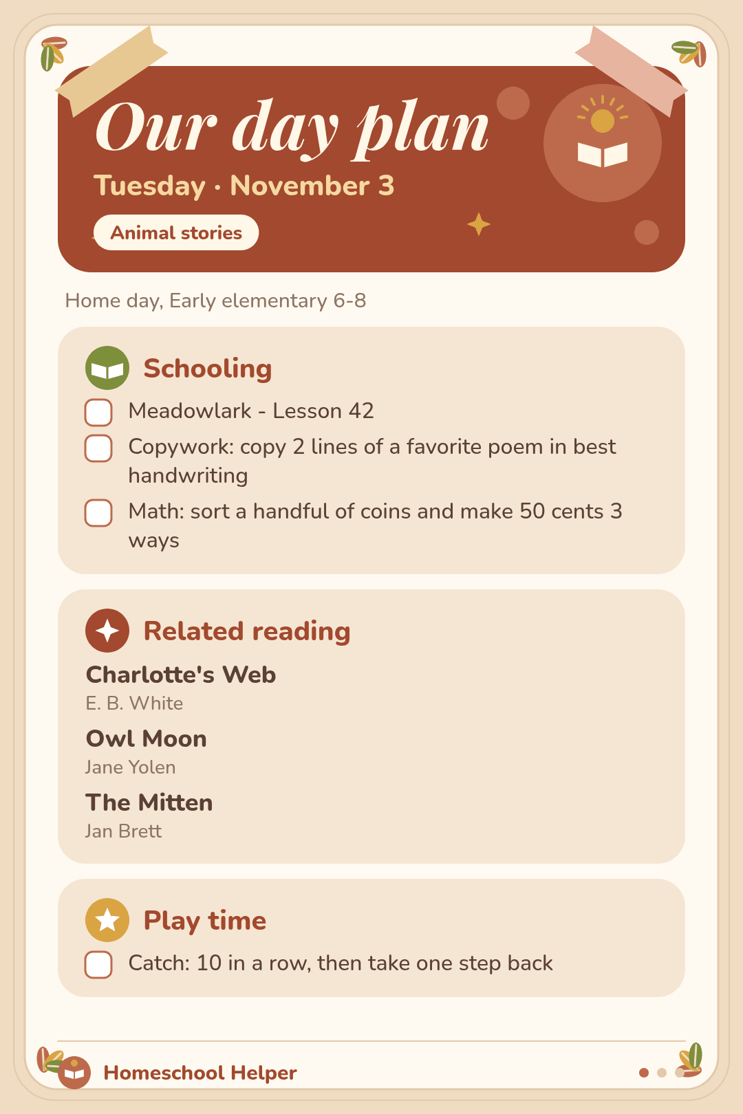 Meadowlark lesson 42 with related reading